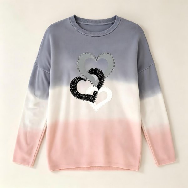 Youthful Print Long Sleeve Top