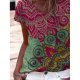 Print Short Sleeve Top