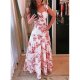 Attractive Print Sleeveless Maxi Dress