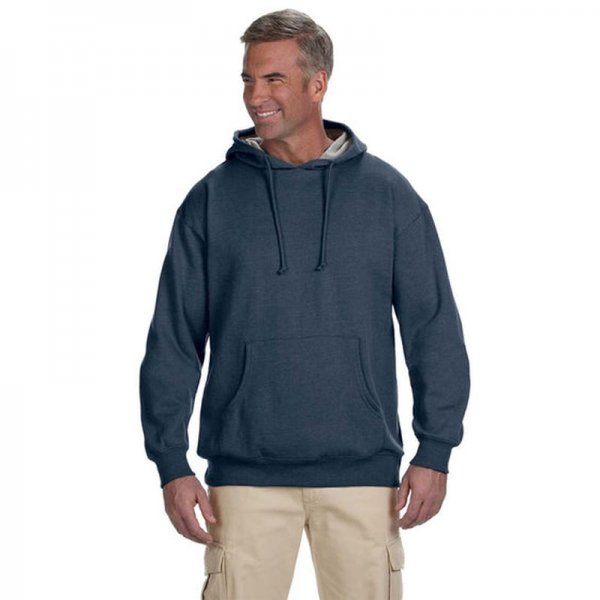 Organic/Recycled Heathered Fleece Pullover Hoodie