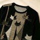 Attractive Animal Print Round Neck Top