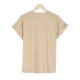 Basic Round Neck Short Sleeve Printed T-Shirt
