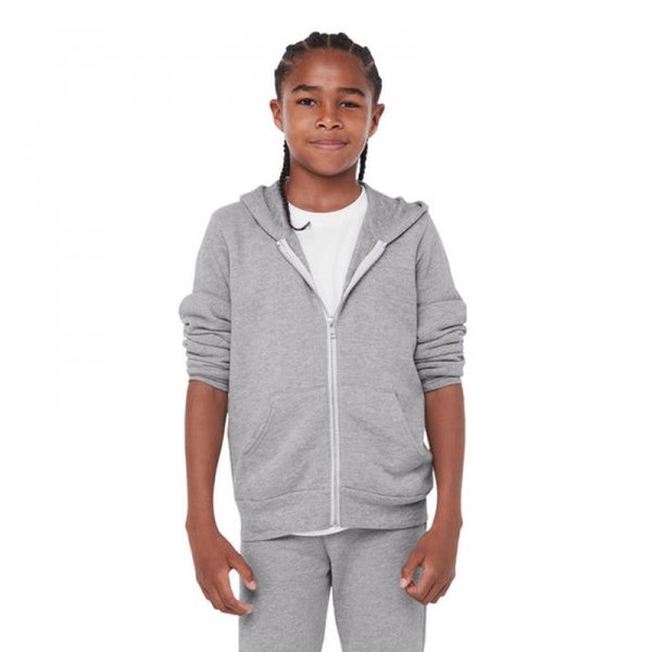 Youth Sponge Fleece Full-Zip Hooded Sweatshirt
